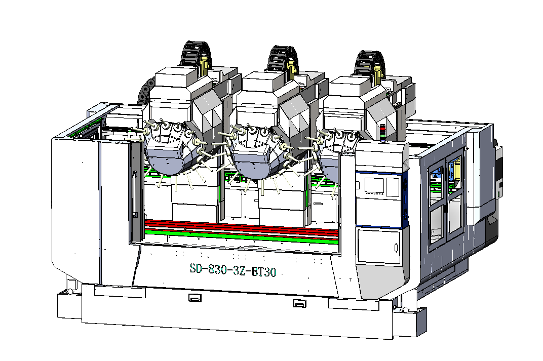 三头型材加工中心SD3000-3Z-BT30技术规格书